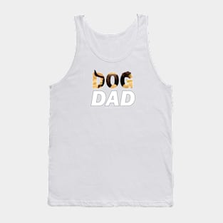 DOG DAD - chocolate labrador oil painting word art Tank Top